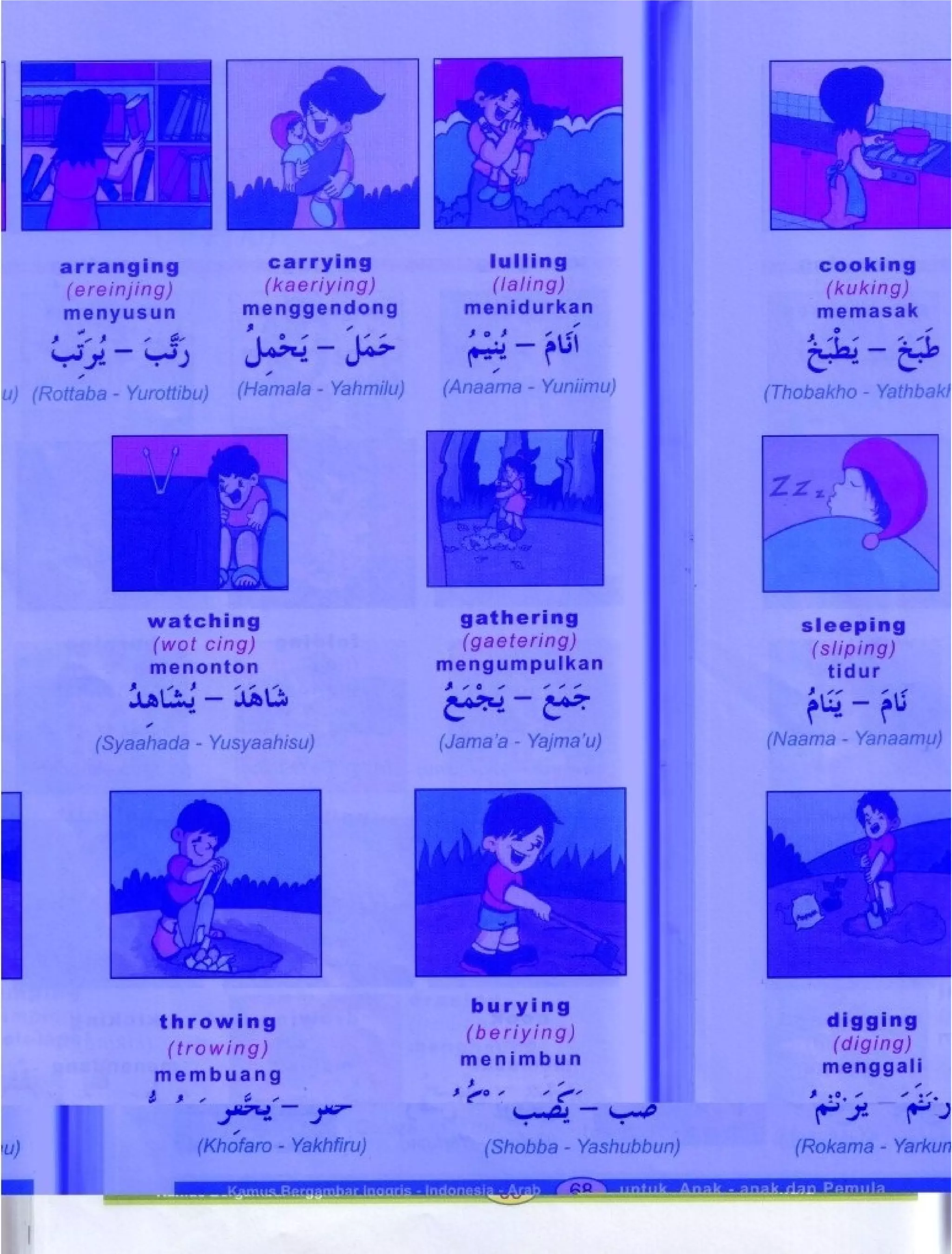 Kamus Bergambar Bahasa Indonesia Bahasa Inggris Bahasa Arab