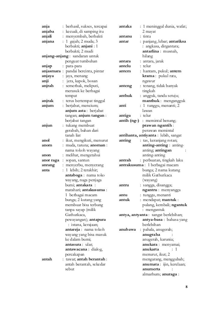 Download Kamus Bahasa Sansekerta Dan Artinya