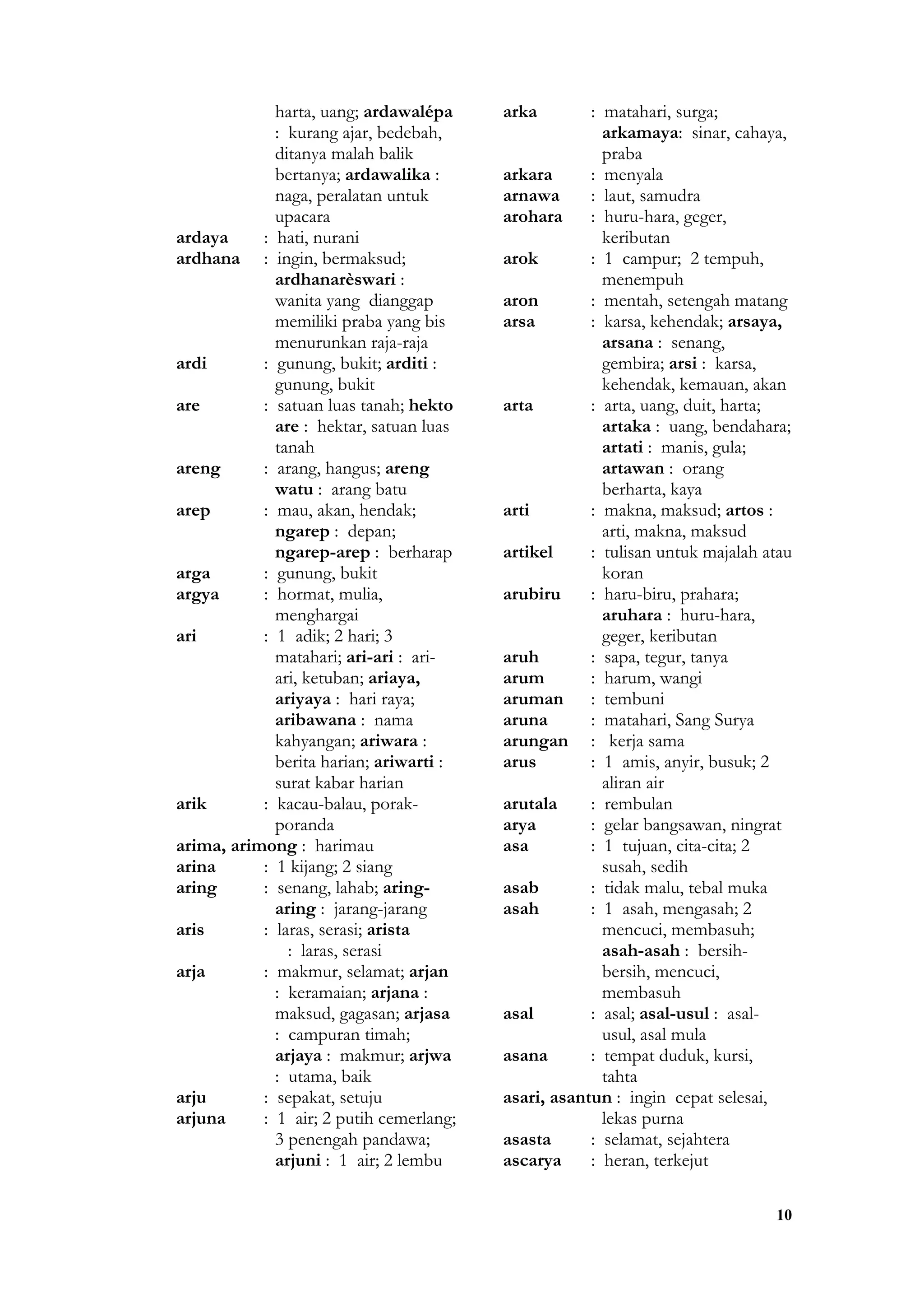 Kamus bahasa sansekerta | PDF