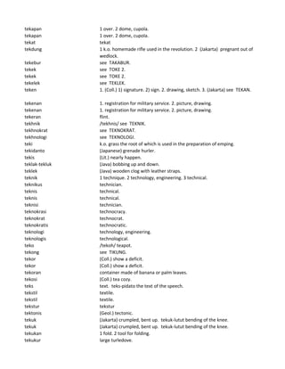 Kamus Indonesia-Inggris