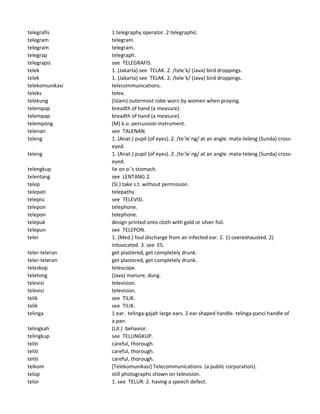 Kamus Indonesia-Inggris