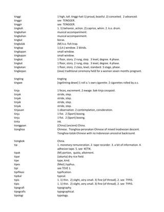 Kamus Indonesia-Inggris