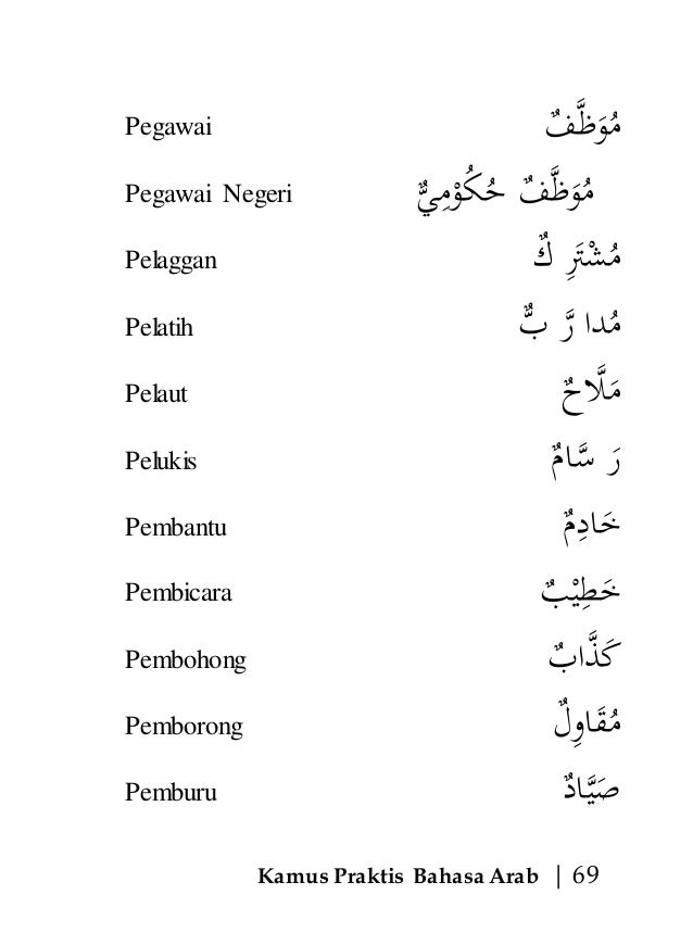 kamus bahasa melayu ke bahasa arab