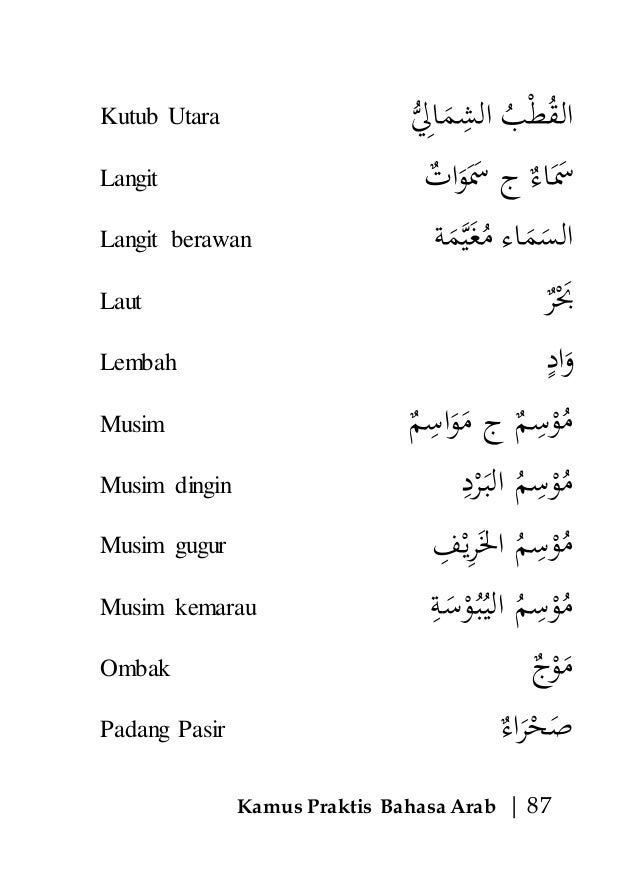 Babi Laut Bahasa Arab / Tapi bila anda menghadapi masalah di atas, ada