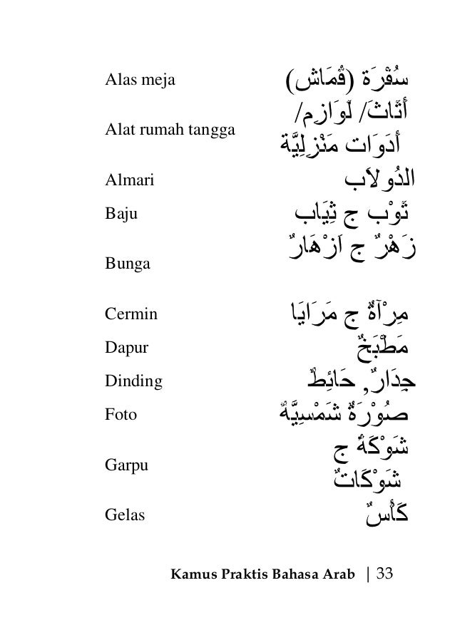 Kamus Praktis Bahasa Arab
