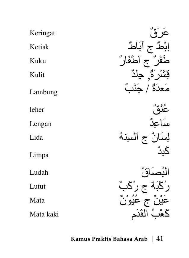 Kaca Mata Dalam Bahasa Arab