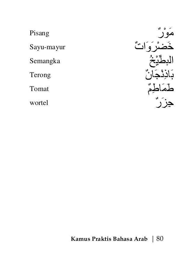 Kamus praktis bahasa arab