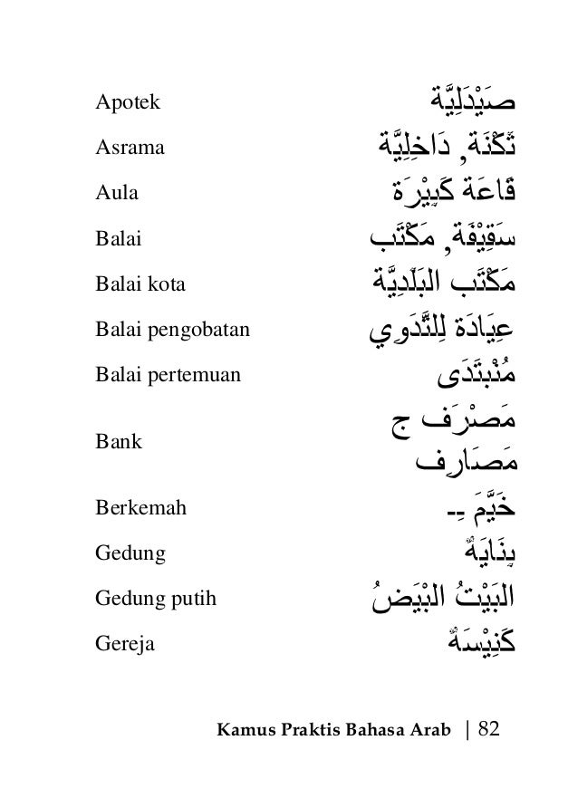 Kamus praktis bahasa arab
