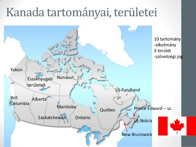 kanada tartományai térkép Kanada kanada tartományai térkép