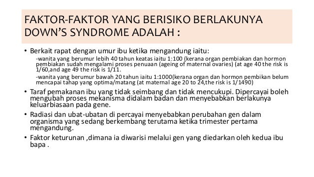 Kanak kanak down's syndrome