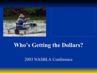 inspectionclendening0602-02




Who’s Getting the Dollars?

   2003 NASBLA Conference
 