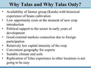 Kidney Beans Value Chain and Export Capacity in the Kyrgyz Republic