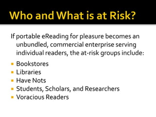 Apple iPad          (doesn’t exhibit at library conferences)