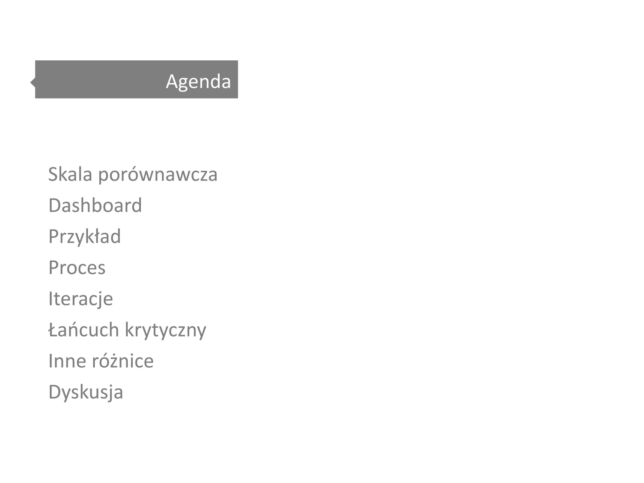 Agenda Skala  porównawcza 