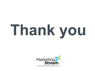 Thank you
Inbound Sales & Marketing Consultancy
 