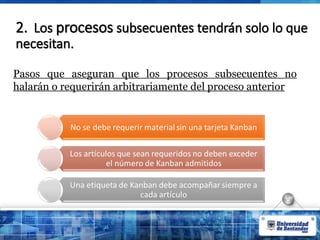 2.
2. Los
Los procesos
procesos subsecuentes tendrán solo lo que
subsecuentes tendrán solo lo que
necesitan.
necesitan.
Pasos que aseguran que los procesos subsecuentes no
halarán o requerirán arbitrariamente del proceso anterior
 
