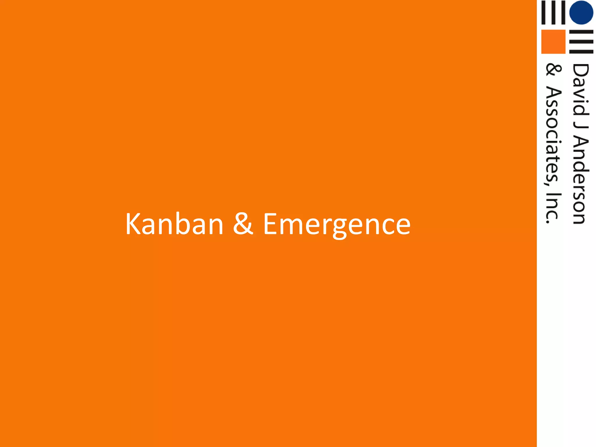 Kanban & Emergence