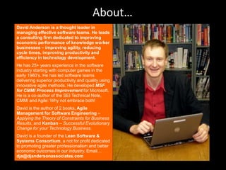 Kanban explained David Anderson LAS 2011-zurich | PPTX