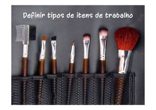 Definir tipos de itens de trabalho