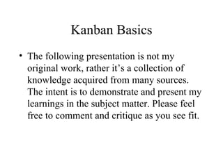 Kanban Basics ,[object Object]