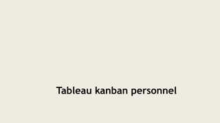 Tableau kanban personnel
 