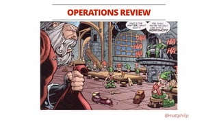 @mattphilip
OPERATIONS REVIEW
 