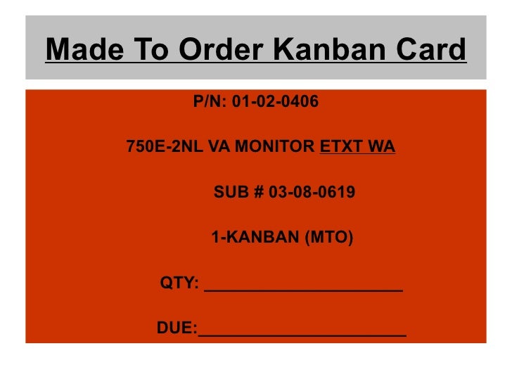 kanban card kanban cards pull systems kanban card kanban cards pull systems