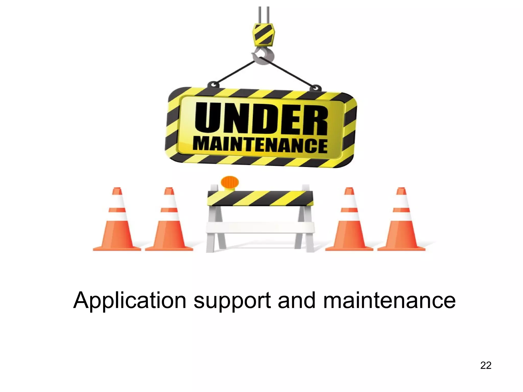 Application support and maintenance
22
 