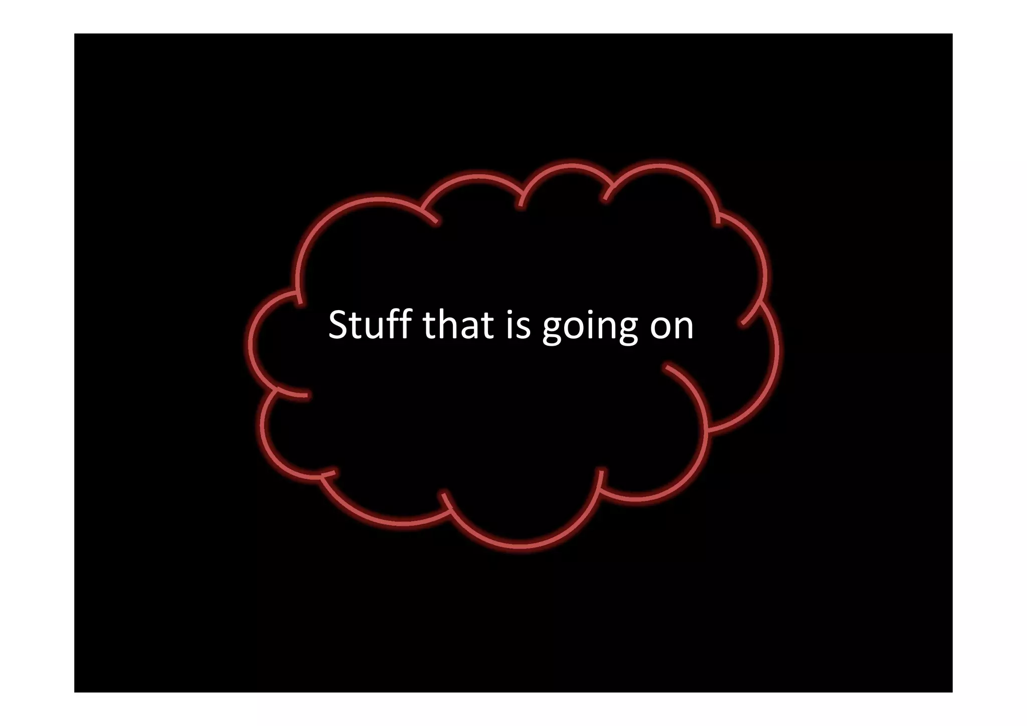 Stuff that is going on
 