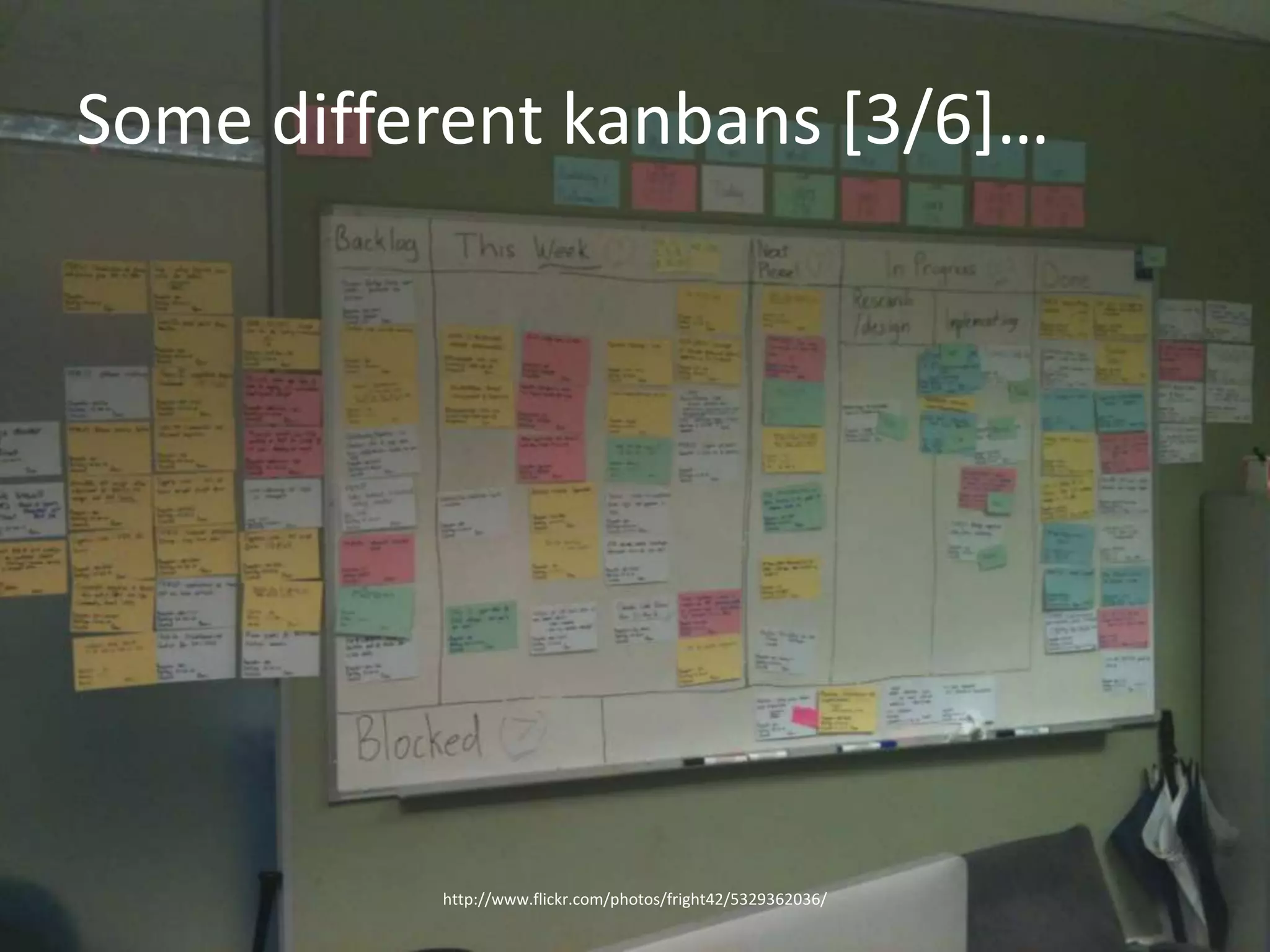 Some different kanbans [3/6]…http://www.flickr.com/photos/fright42/5329362036/