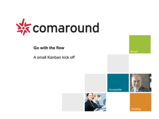 Guiding
Accessible
Smart
Go with the flow
A small Kanban kick off
 