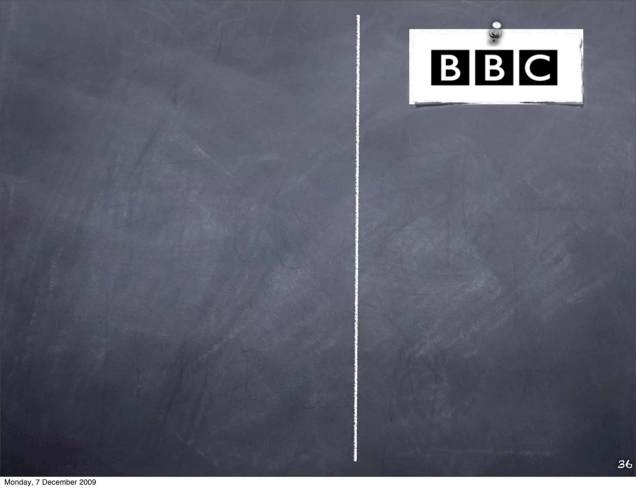 36
Monday, 7 December 2009
 