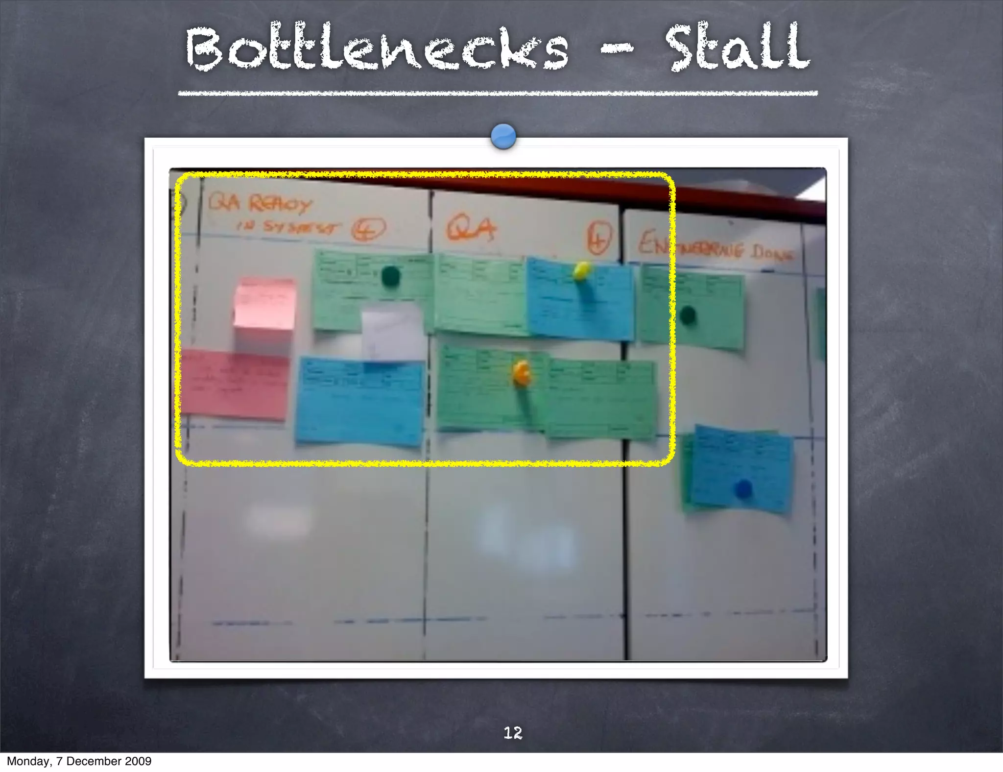 Bottlenecks - Stall




                                   12
Monday, 7 December 2009
 