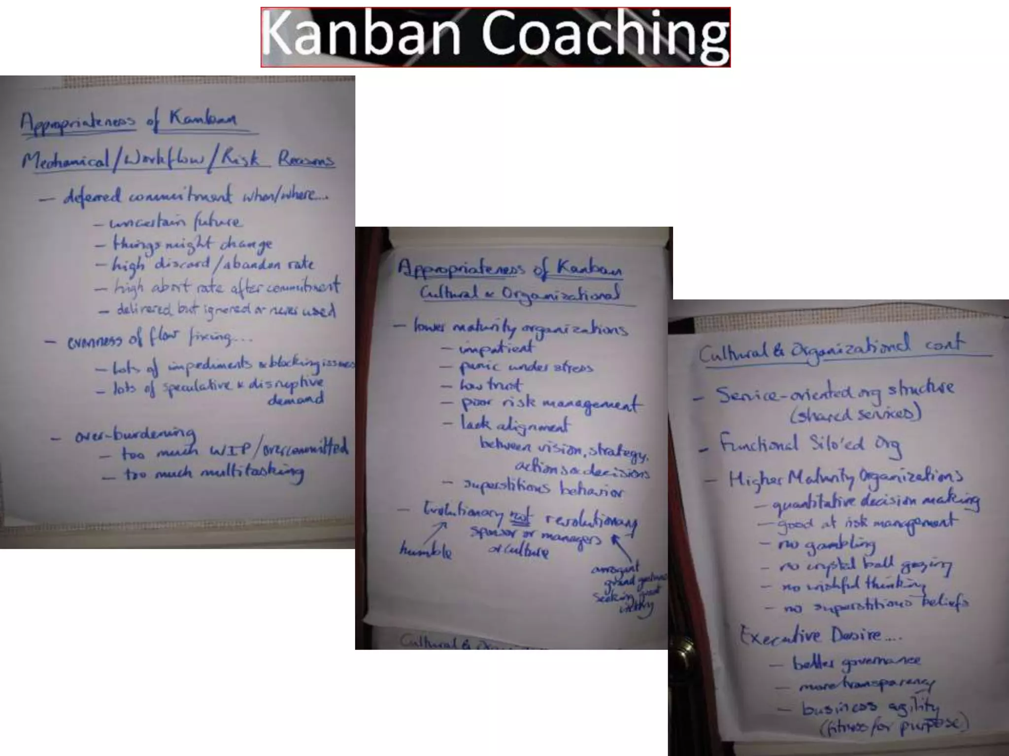 Kanban Coaching 
 