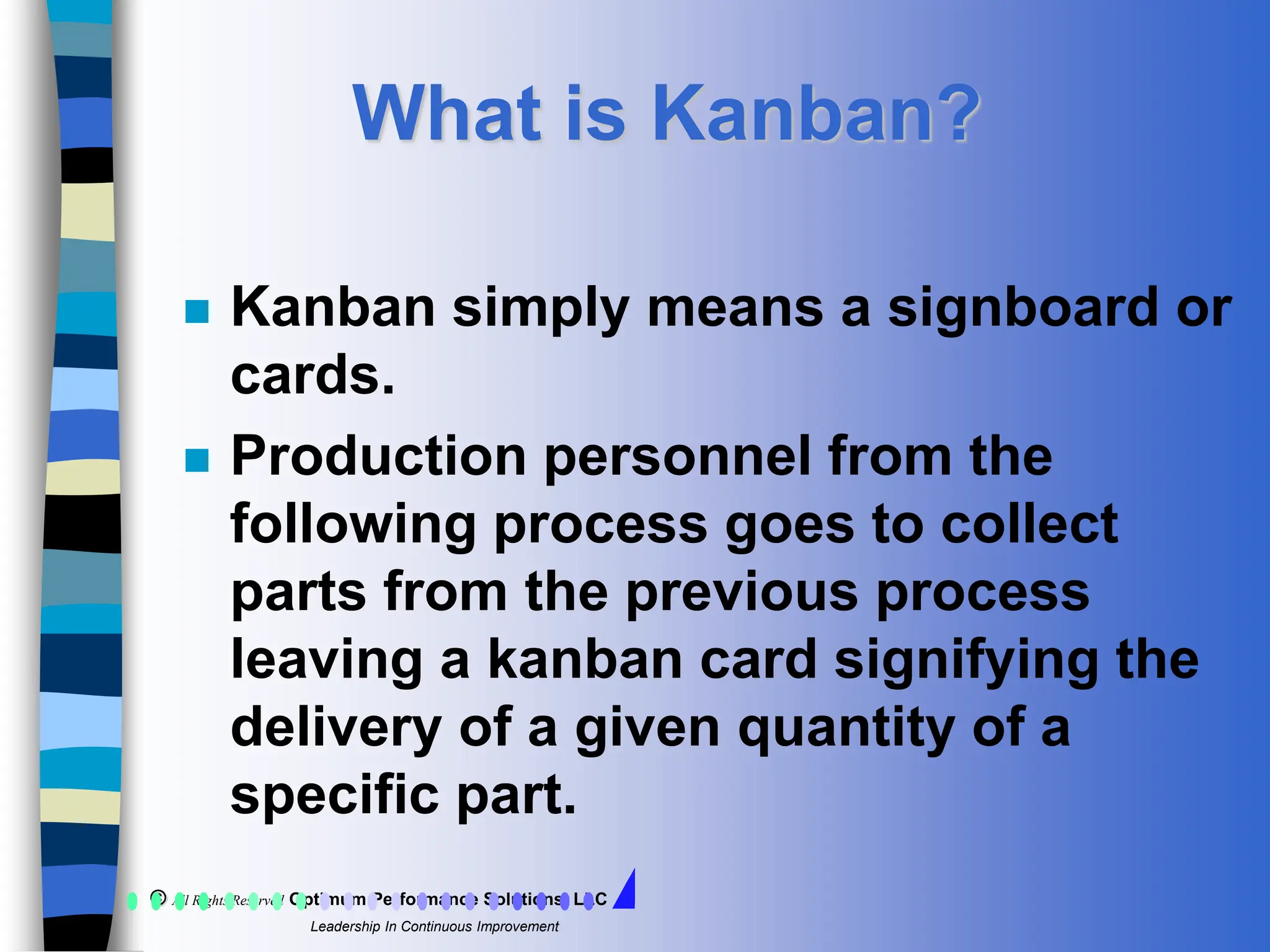 Kanban System for Effective Just in Time Manufacturing | PPT