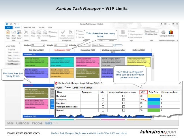 Outlook task manager suspended
