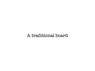 A traditional board
 