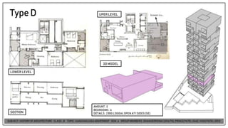 TypeD
AMOUNT: 2
BEDROOMS : 4
DETAILS: 2 BIG LOGGIA, OPEN AT 1 SIDES(SE)
UPER LEVEL
LOWER LEVEL
SECTION
3D MODEL
 