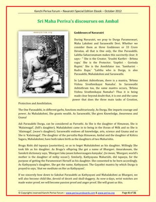 Kanchi Periva Forum - Ebook # 6 - Navratri special edition | PDF