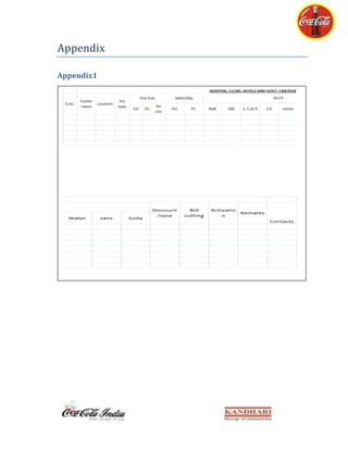 Coca-Cola Summer Internship Report