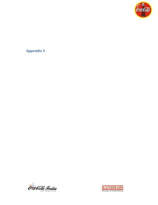 Coca-Cola Summer Internship Report