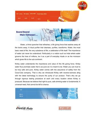 Impactful Communication of price messageThe visicooler standards of all the channels:<br />LowMediumHighDiamond20c/s20c/s20c/sGold7c/s9c/s9c/sSilver4c/s4c/s7c/sBronzeIce BoxIce BoxIce Box<br />To measure the impact of Right Execution Daily (RED) a survey is done by A.C. Nielsen (a consultant) every month. A.C. Nielsen conducts a survey by visiting all the RED activated outlets and benchmarks it on the prescribed Merchandising standards of RED. To create the Red Report A.C. Nielsen asks a set of question from the retailers which are as follows:<br />Related to Visicooler:<br />Is Cooler in the Hot Spot Location?