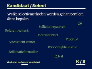 Kandidaat Select Jaap Nieuwenhuijzen
