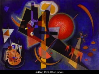 In Blue. 1925. Oil on canvas
 