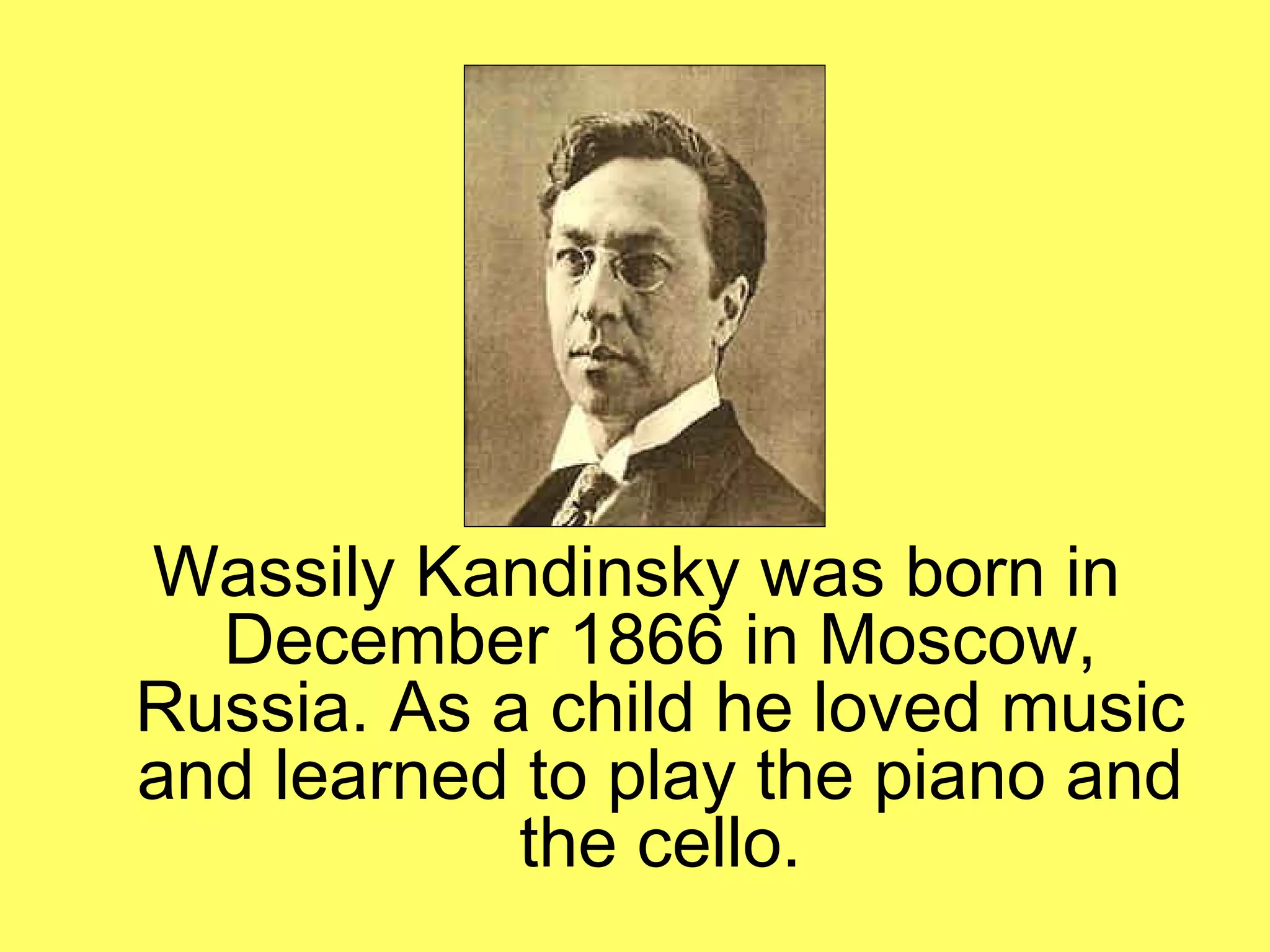 Kandinsky Graduation Kandinsky biography and_pictures | PPT