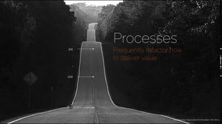 1st
2nd
3rd
Processes
Frequently refactor how
to deliver value
Redesign Your Organization for Innovation | The-SIX.co
 