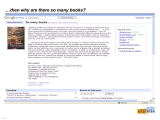 Page 4.
…then why are there so many books?
 