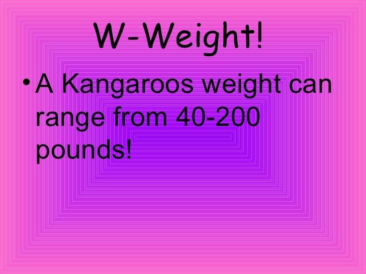 weeride kangaroo weight limit