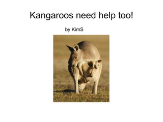 Kangaroos need help too! by KimS 