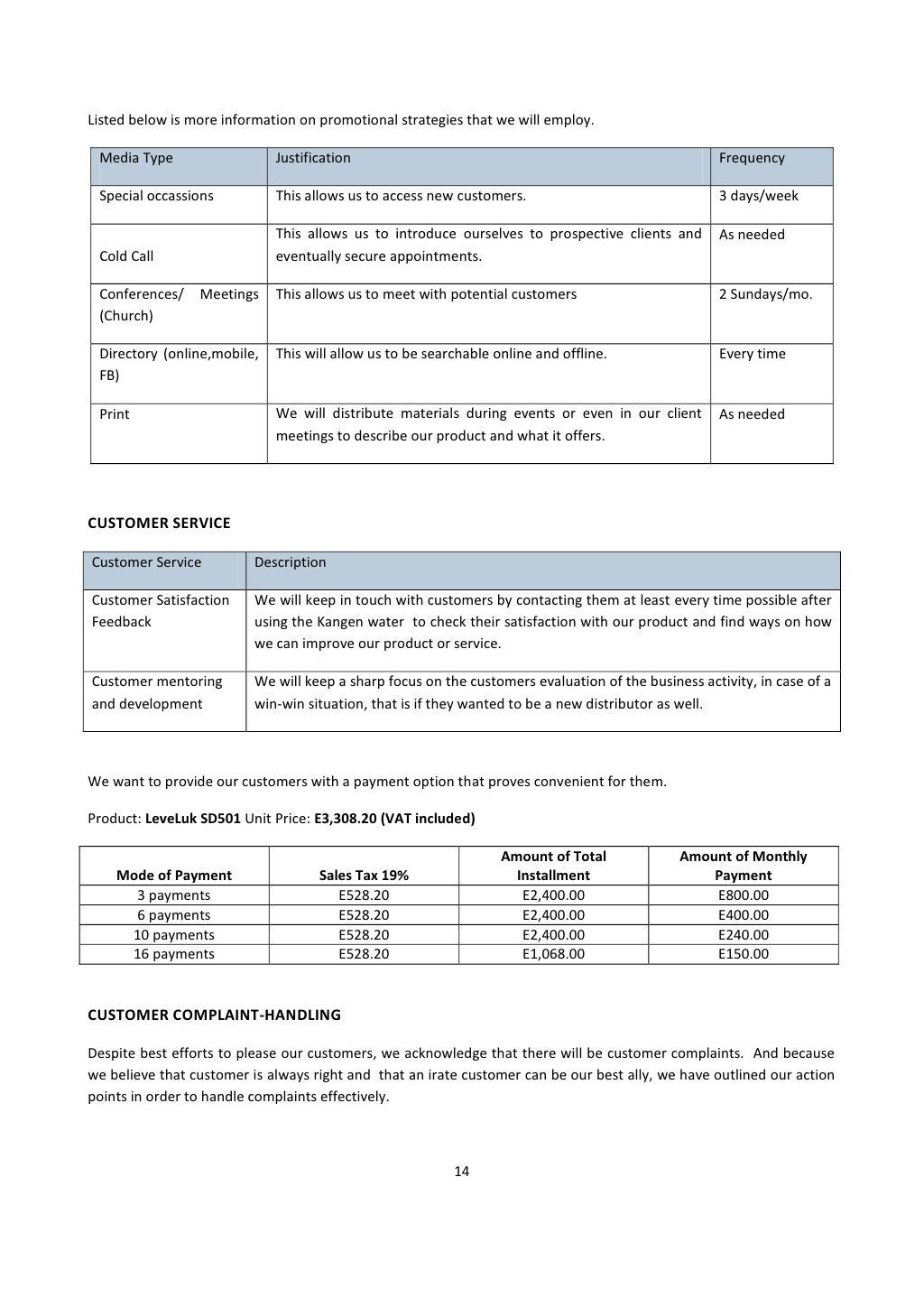 Best business plan template picture